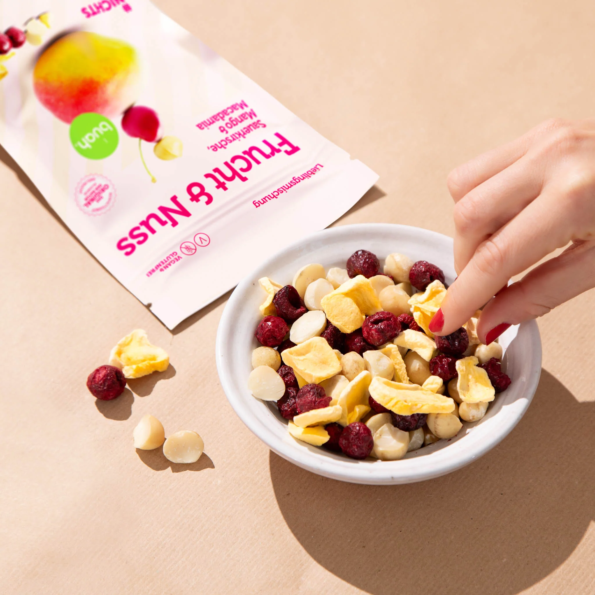Frucht & Nuss Mischung Sauerkirsche, Mango & Macadamia - Image 3
